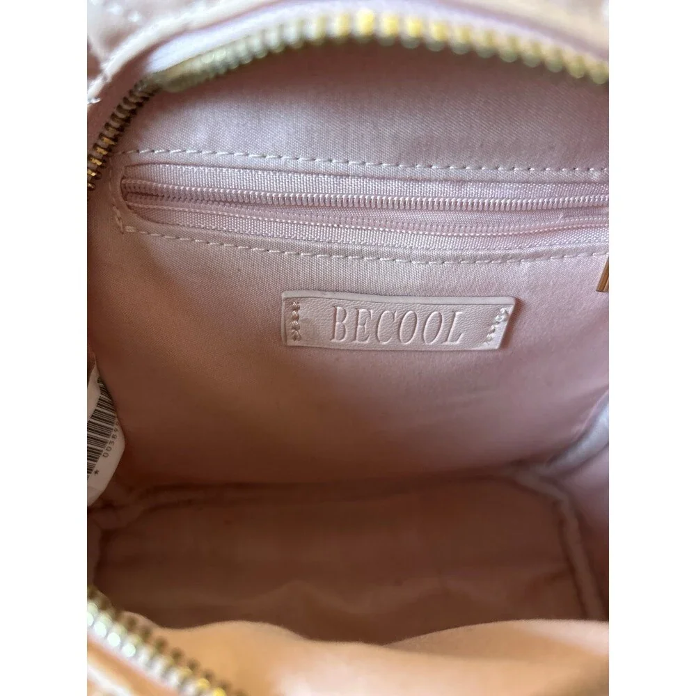 Forever 21 Pink Quilted Mini Backpack Purse Y2K Coquette Kawaii